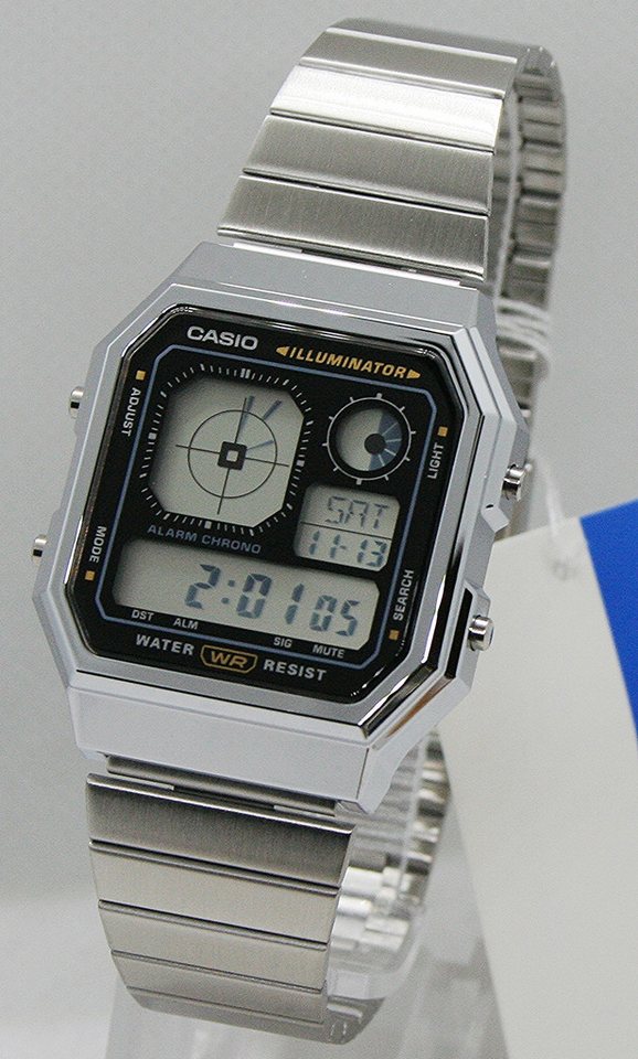 CASIO Digitaluhr Casio Edgy Collection A130WE-1AEF, (1-tlg) von CASIO