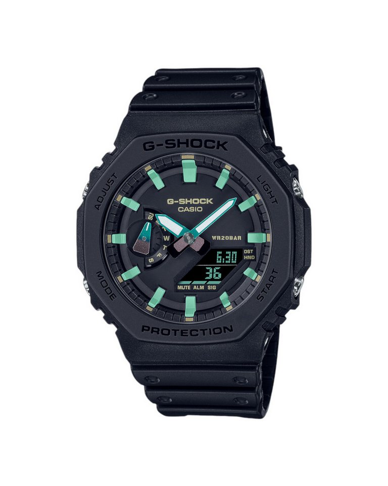 CASIO Digitaluhr Casio G-Shock GA-2100RC-1AER GA-2100RC-1AER, Casio G-Shock Classic AnaDigi Herrenuhr GA-2100RC-1AER von CASIO
