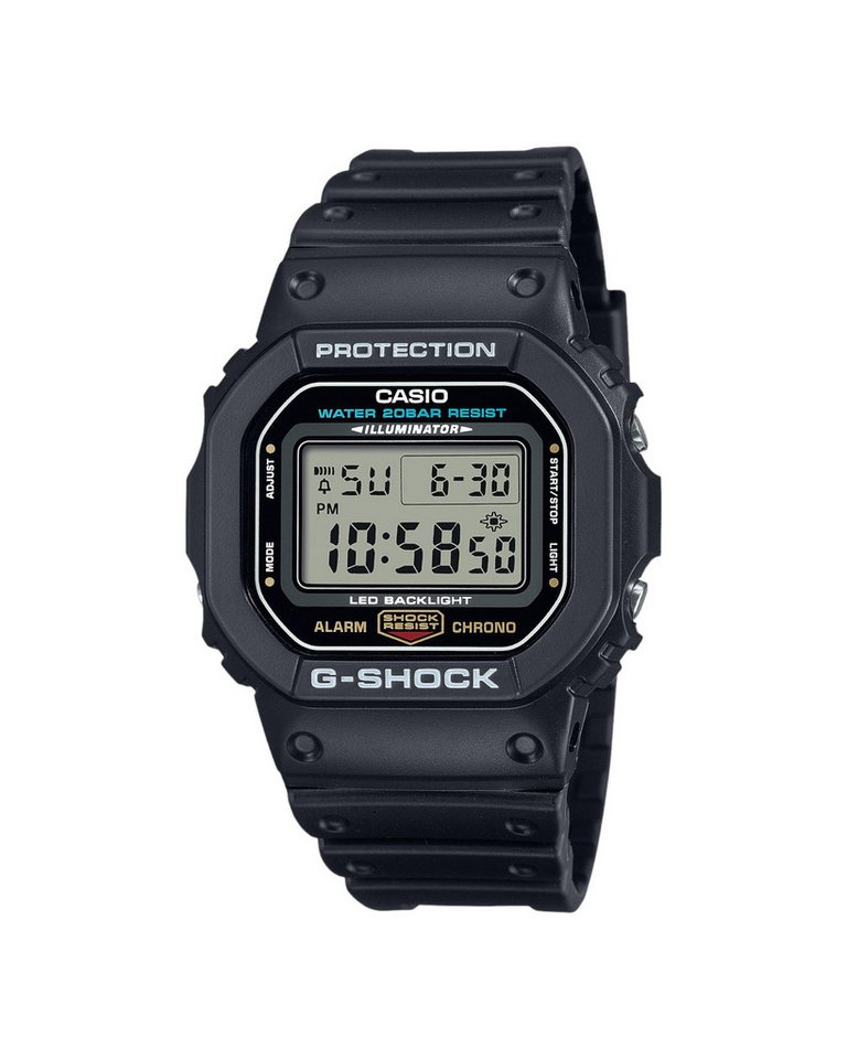 CASIO Digitaluhr Casio G-Shock Herren DW-5600UE-1ER DW-5600UE-1ER, Casio G-Shock Herren Harz Uhrenarmband DW-5600UE-1ER von CASIO