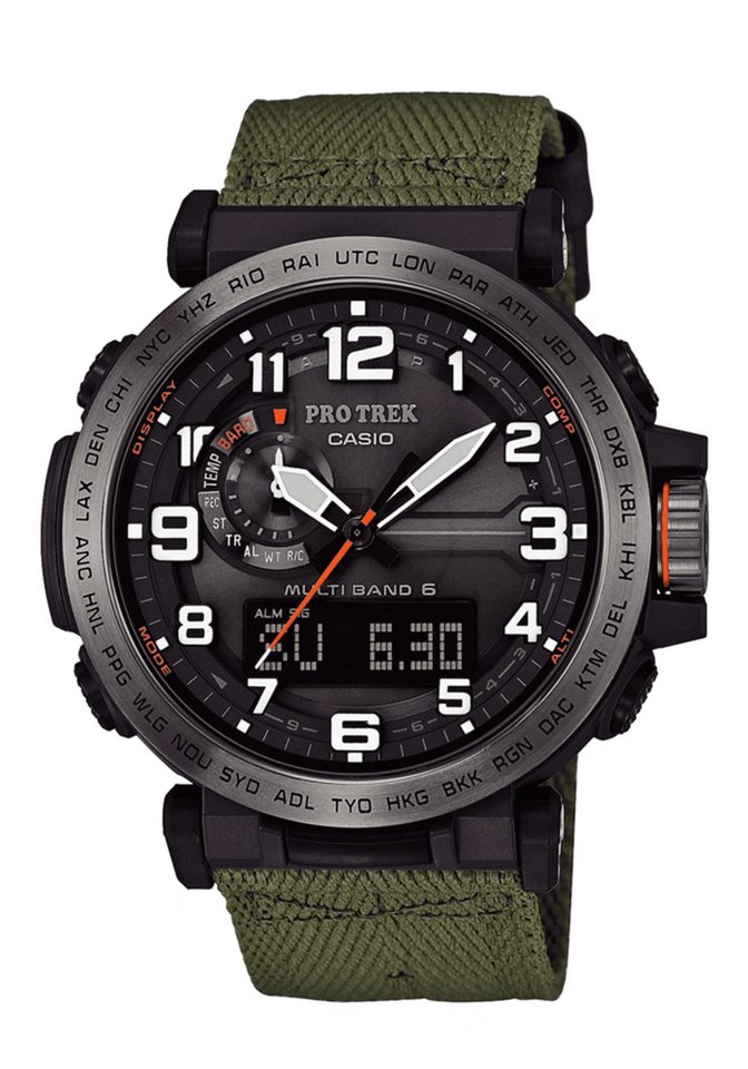CASIO Funk-Multifunktionsuhr Herrenuhr Pro Trek Funk Solar CASIO Funk-Multifunktionsuhr Herrenuhr Pro Trek Funk Solar von CASIO