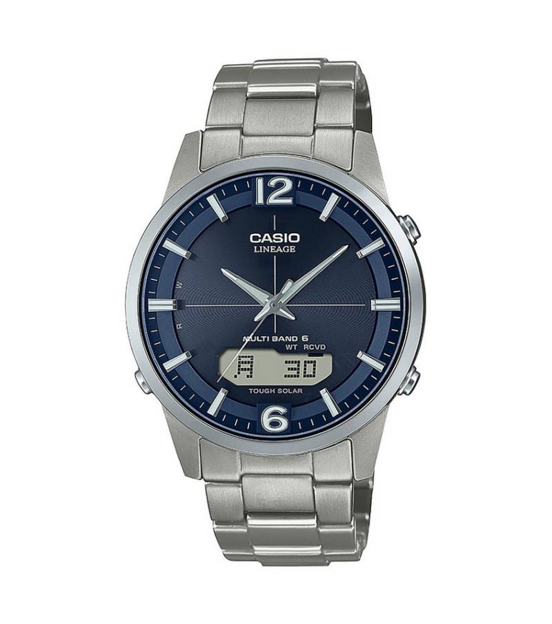 CASIO Funkuhr Herrenuhr Titan Solar Funkuhr Multiband 6 mit Saphirglas von CASIO