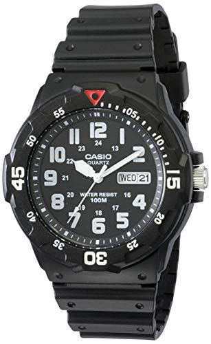 CASIO Herren Analog Quarz Uhr mit Resin Armband MRW-200H-1B von CASIO