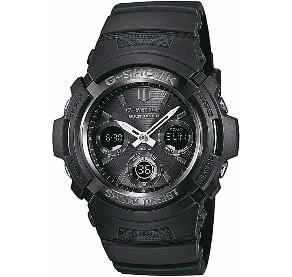 CASIO Luxusuhr AWG-M100B-1AER G-SHOCK Funkgesteuerte Solaruhr 46mm 20 ATM von CASIO