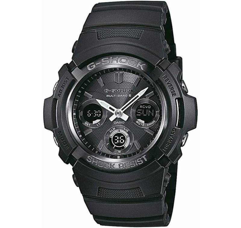 CASIO Luxusuhr AWG-M100B-1AER G-SHOCK Funkgesteuerte Solaruhr 46mm 20 ATM von CASIO