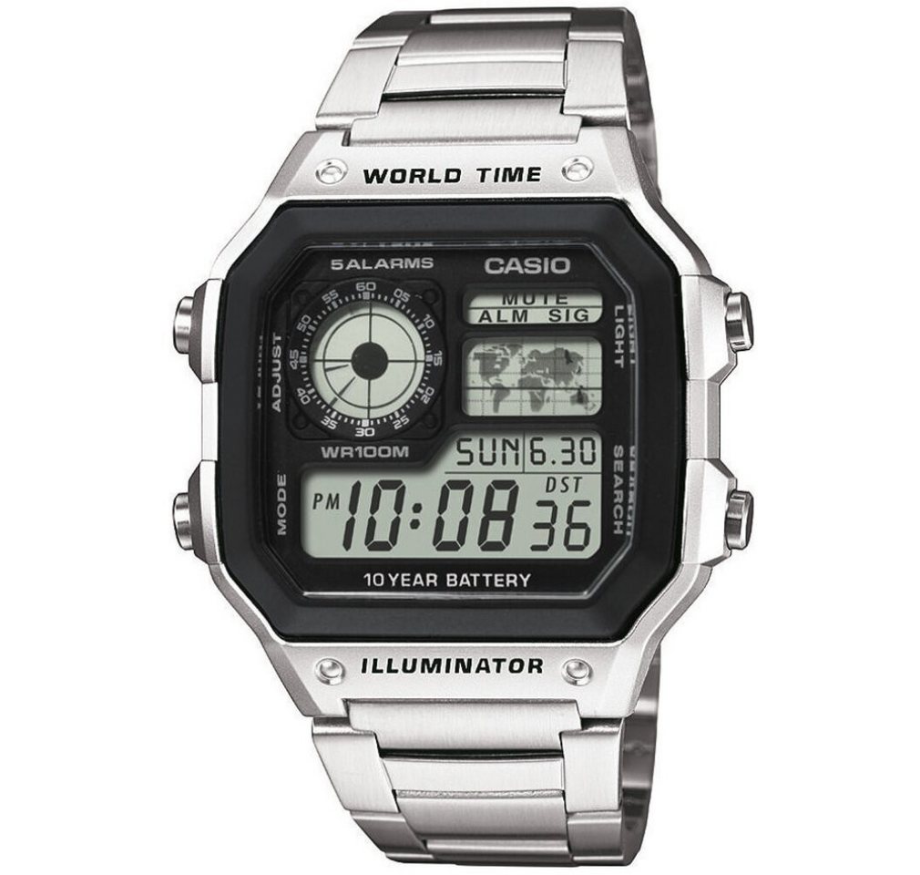CASIO Luxusuhr Collection Herren Digitale Armbanduhr mit Armband aus Kunstharz von CASIO