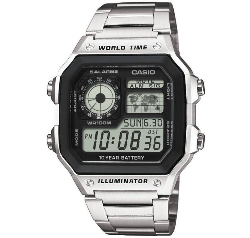 CASIO Luxusuhr Collection Herren Digitale Armbanduhr mit Armband aus Kunstharz von CASIO