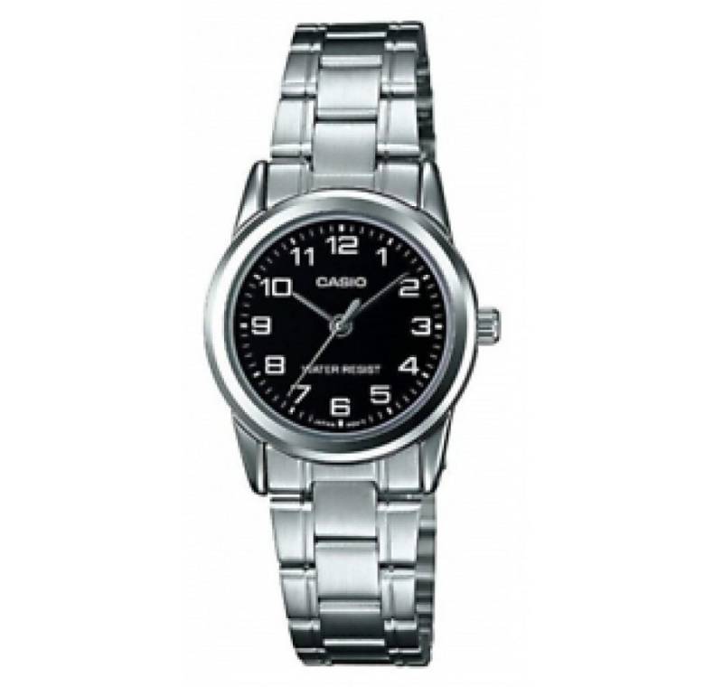 CASIO Luxusuhr Damen Analog Quarz Uhr mit Edelstahl Armband LTP-V001D-1 von CASIO