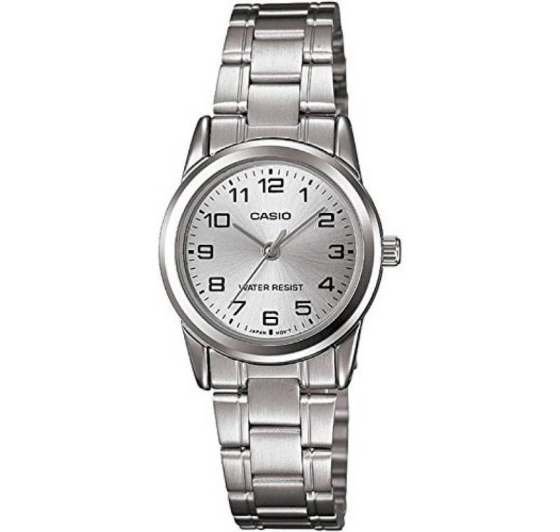 CASIO Luxusuhr Damen Analog Quarz Uhr mit Edelstahl Armband LTP-V001D-7 von CASIO