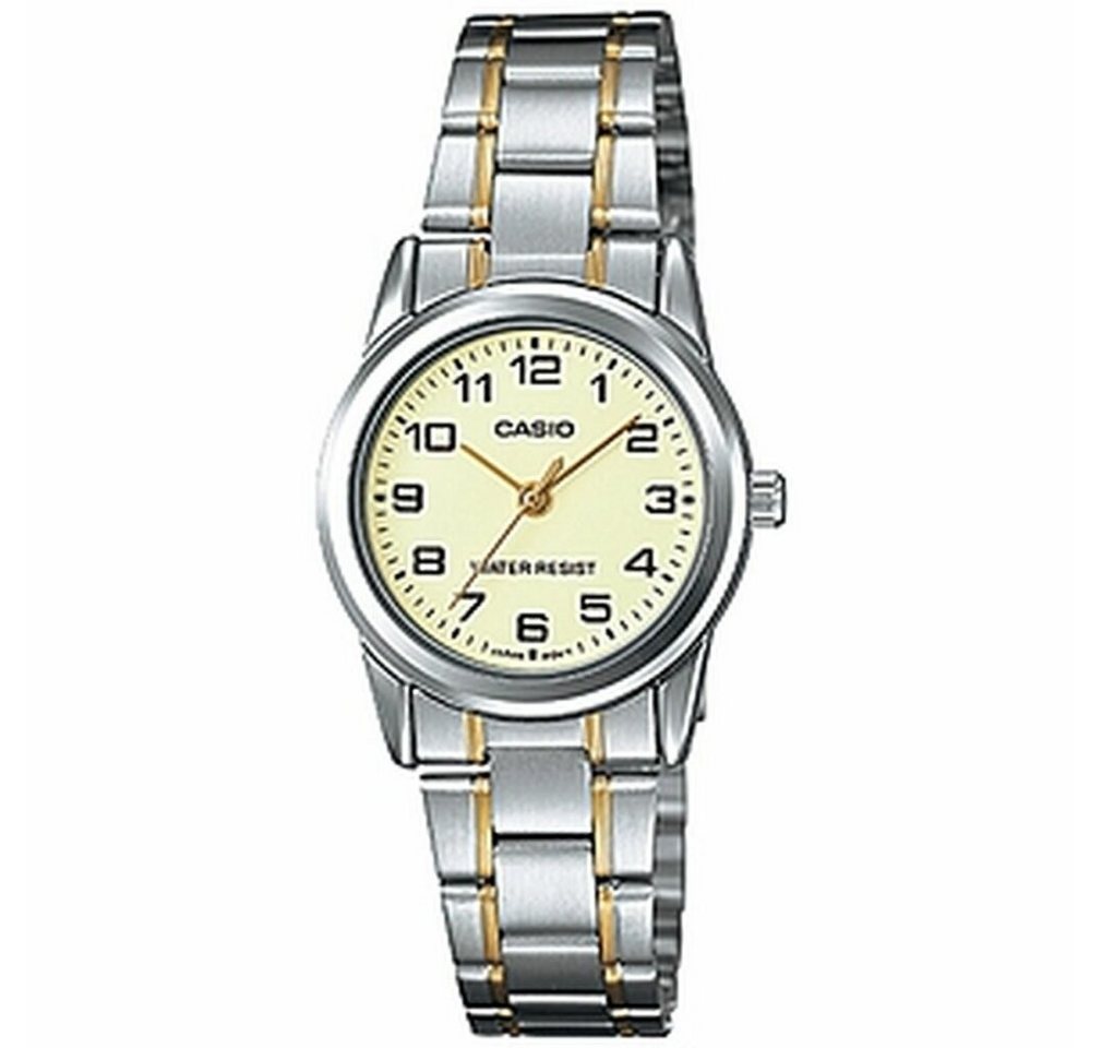 CASIO Luxusuhr Damen Analog Quarz Uhr mit Edelstahl Armband LTP-V001SG-9 CASIO Luxusuhr Damen Analog Quarz Uhr mit Edelstahl Armband LTP-V001SG-9 von CASIO