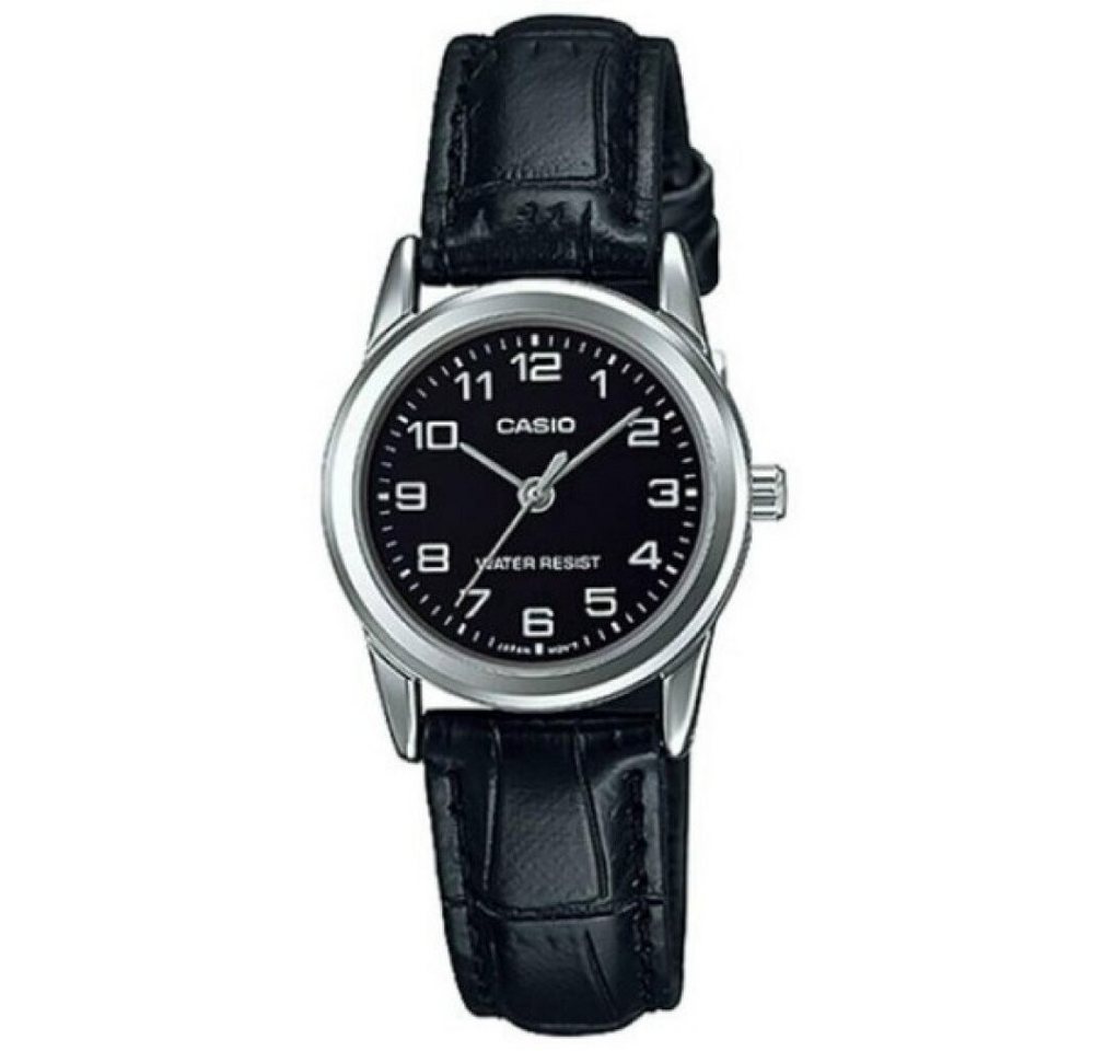 CASIO Luxusuhr Damen Analog Quarz Uhr mit Leder Armband LTP-V001L-1 von CASIO