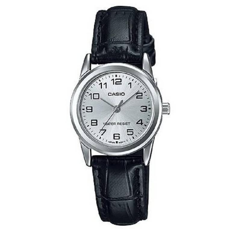 CASIO Luxusuhr Damen Analog Quarz Uhr mit Leder Armband LTP-V001L-7 von CASIO