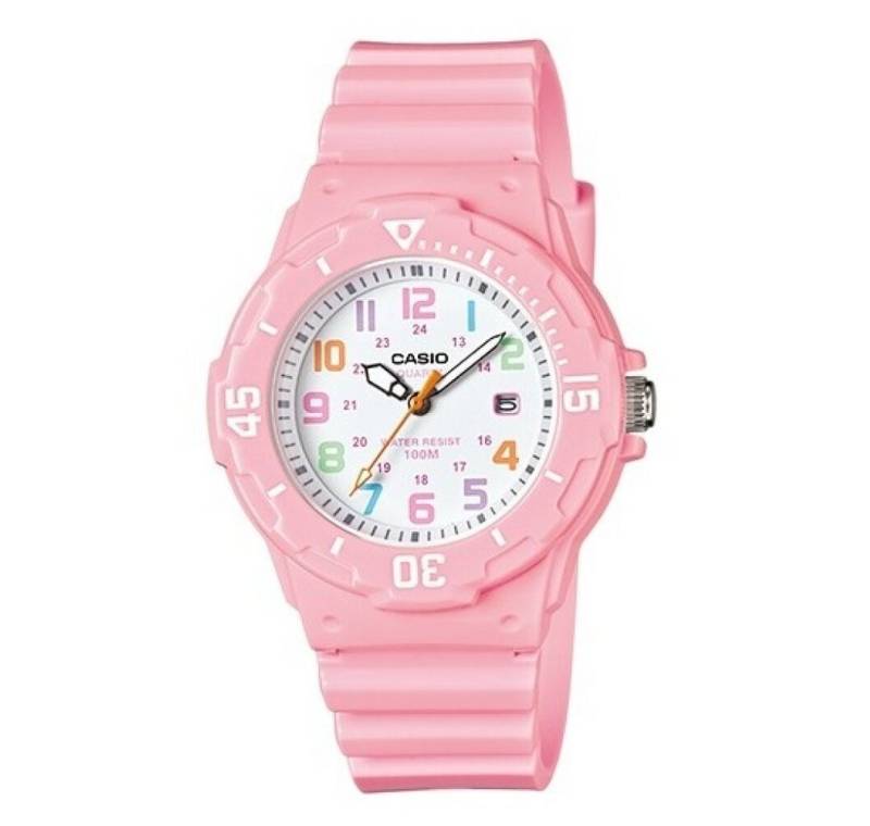 CASIO Luxusuhr Damen Analog Quarz Uhr mit Resin Armband LRW-200H-4B2 von CASIO