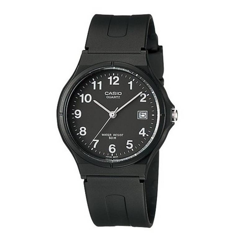 CASIO Luxusuhr Damen Analog Quarz Uhr mit Resin Armband MW-59-1B von CASIO