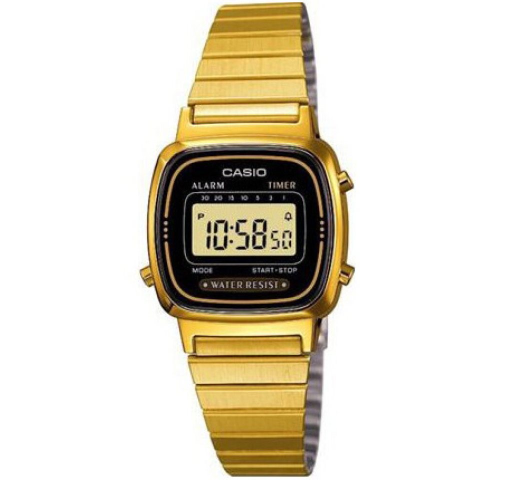 CASIO Luxusuhr Damen-Armbanduhr Digital Quarz LA670WGA-1DF von CASIO