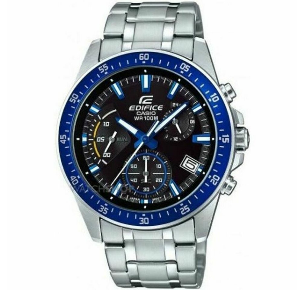 CASIO Luxusuhr EFV-540D-1A2VUEF EDIFICE Chronograph 45mm 10 ATM von CASIO