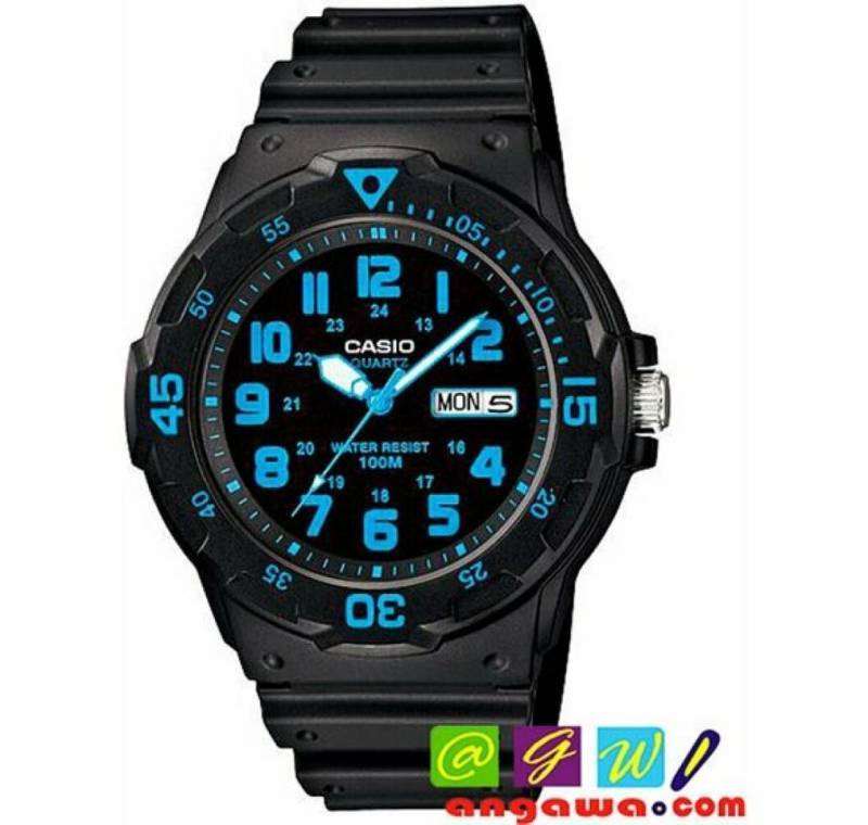 CASIO Luxusuhr Herren Analog Quarz Uhr mit Resin Armband MRW-200H-2 von CASIO