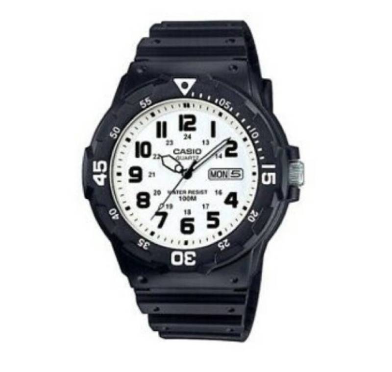 CASIO Luxusuhr Herren Analog Quarz Uhr mit Resin Armband MRW-200H-7 von CASIO
