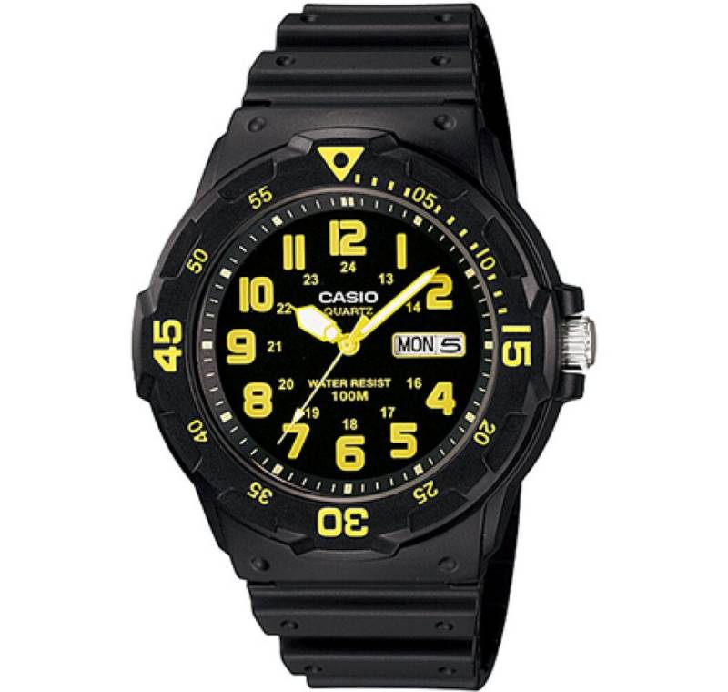 CASIO Luxusuhr Herren Analog Quarz Uhr mit Resin Armband MRW-200H-9 von CASIO