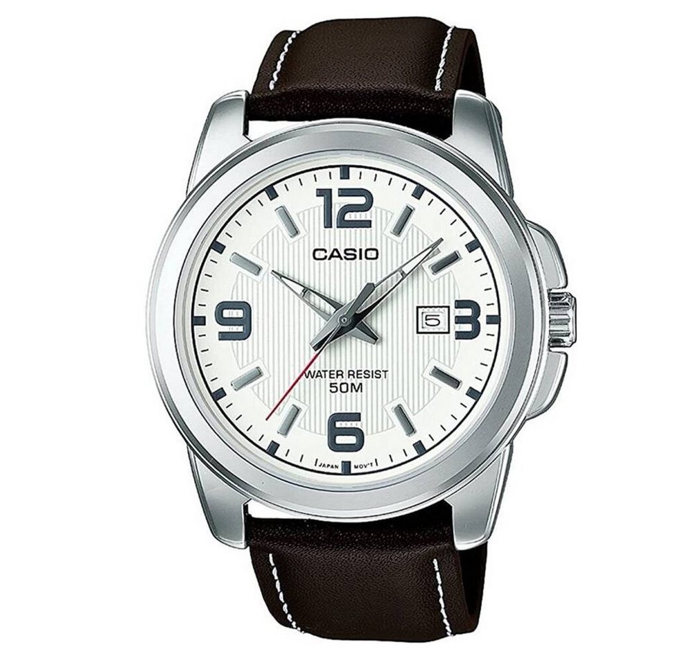 CASIO Luxusuhr Herren Analog Quarz mit Edelstahl Armbanduhr von CASIO