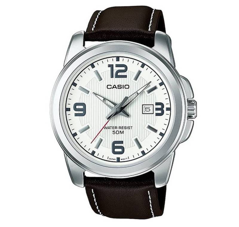 CASIO Luxusuhr Herren Analog Quarz mit Edelstahl Armbanduhr von CASIO
