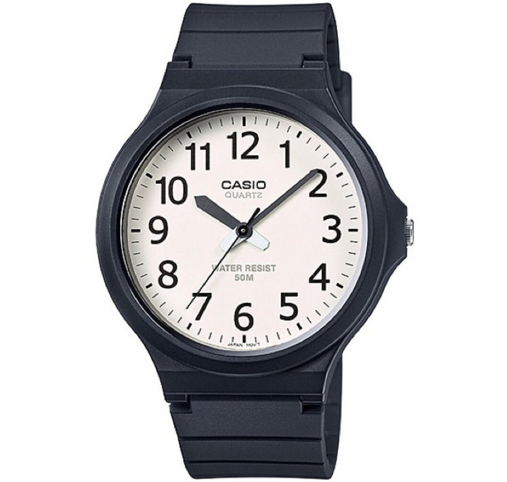 CASIO Luxusuhr Herren Analog cuarzo japonés Uhr mit Harz Armband MW-240-7B von CASIO
