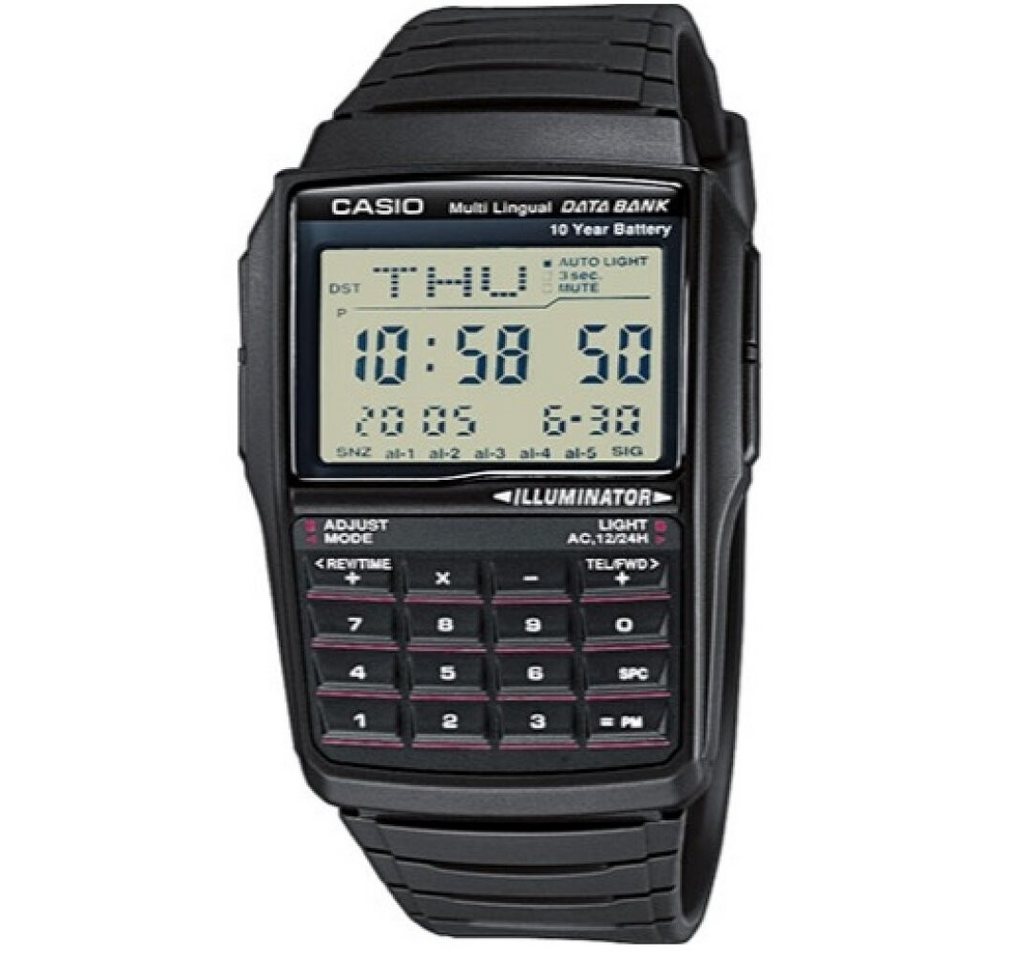 CASIO Luxusuhr Herren Digital Quarz Uhr mit Harz Armband DBC-32-1ADF von CASIO