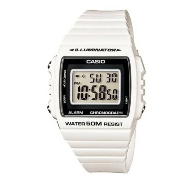 CASIO Luxusuhr Herren Digital Quarz Uhr mit Resin Armband W-215H-7A von CASIO