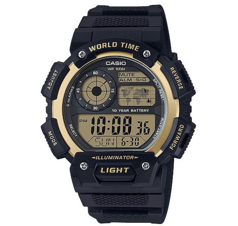 CASIO Luxusuhr Herren Digital Quarz Uhr mit Resin Armband von CASIO
