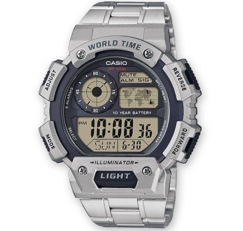 CASIO Luxusuhr Herren Digital Quarz Uhr mit Resin Armband von CASIO