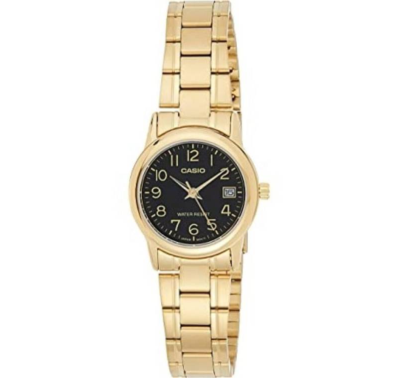 CASIO Luxusuhr LTP-V002G-1B Damen Armbanduhr von CASIO