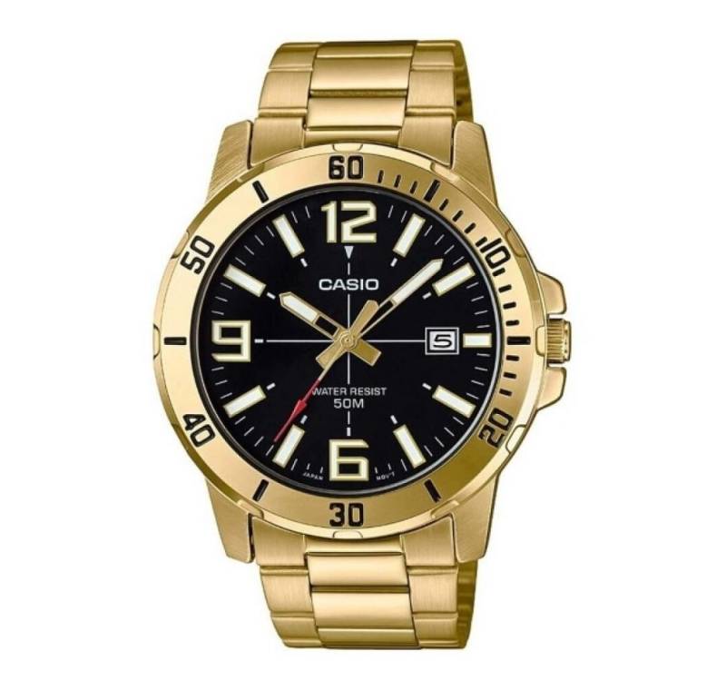 CASIO Luxusuhr MTP-VD01G-1B Herren Armbanduhr von CASIO