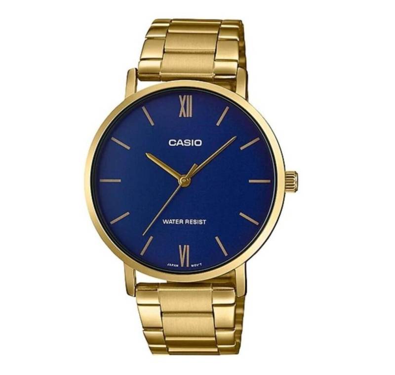 CASIO Luxusuhr MTP-VT01G-2B armbanduhren Herren quarzwerk von CASIO