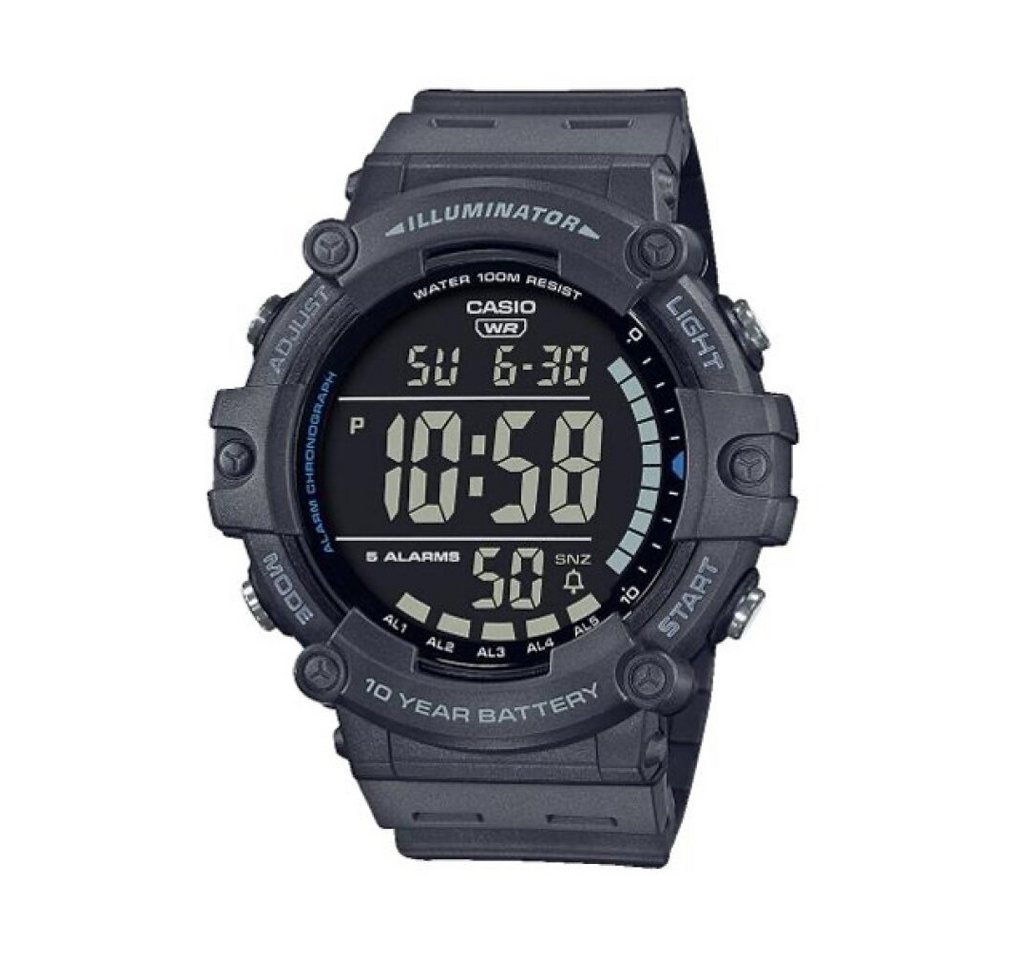 CASIO Luxusuhr Unisex-Erwachsene Digital Quartz Uhr mit Kunststoff Armband von CASIO