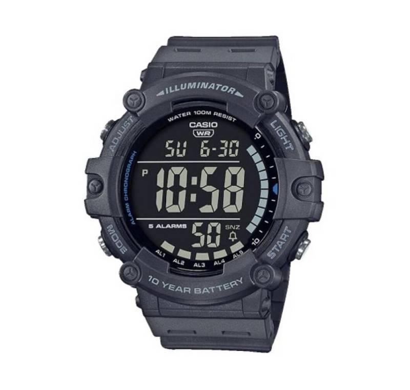 CASIO Luxusuhr Unisex-Erwachsene Digital Quartz Uhr mit Kunststoff Armband von CASIO