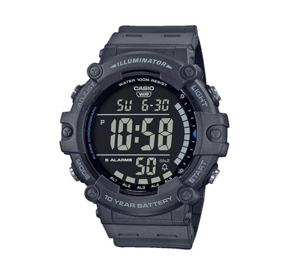 CASIO Luxusuhr Unisex-Erwachsene Digital Quartz Uhr mit Kunststoff Armband von CASIO