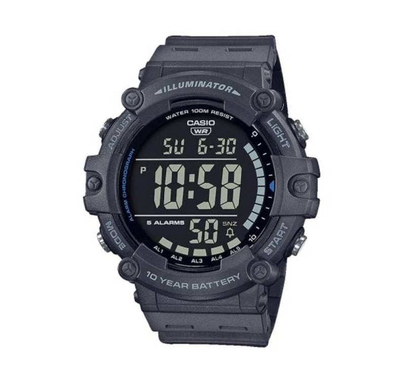 CASIO Luxusuhr Unisex-Erwachsene Digital Quartz Uhr mit Kunststoff Armband von CASIO