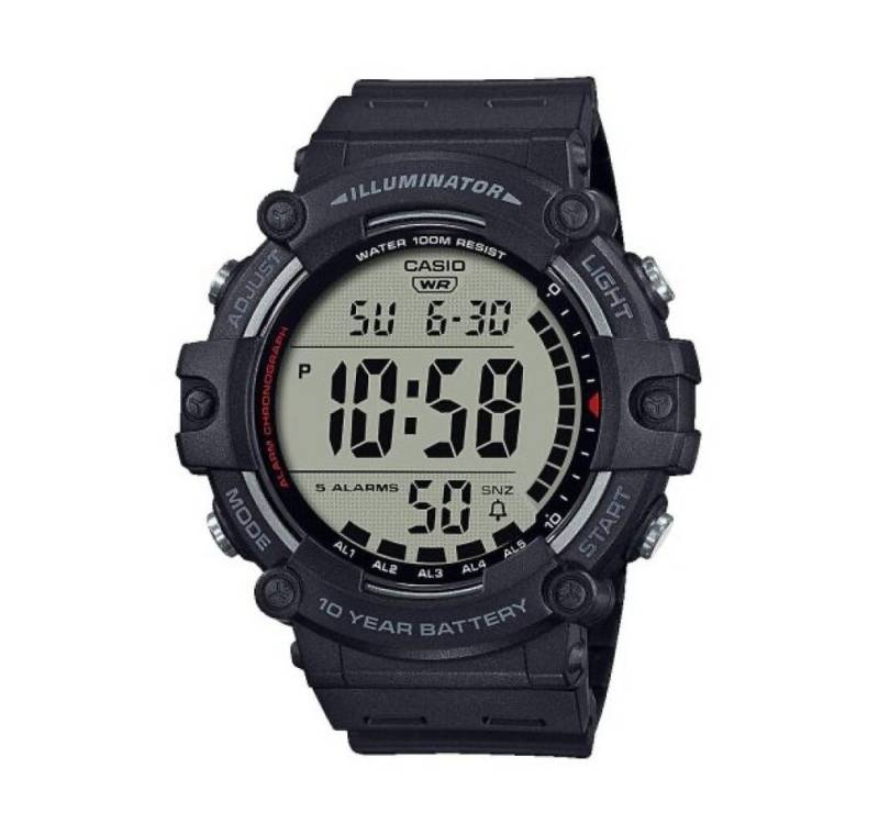 CASIO Luxusuhr Unisex-Erwachsene Digital Quartz Uhr mit Kunststoff Armband von CASIO