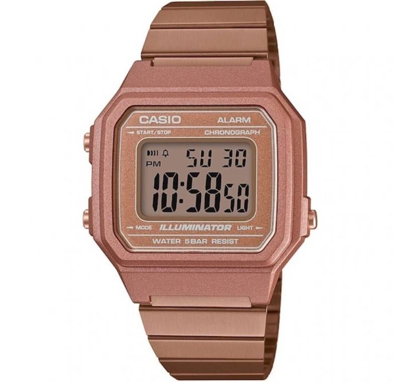CASIO Luxusuhr Unisex Erwachsene Digital Quarz Uhr mit Edelstahl Armband von CASIO
