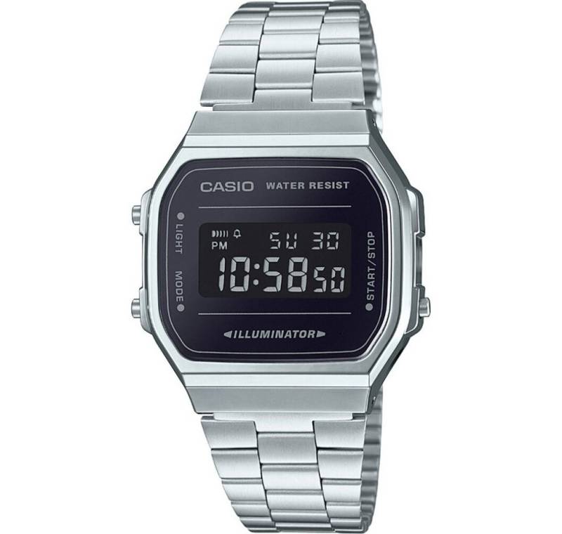 CASIO Luxusuhr Unisex Erwachsene Digital Quarz Uhr mit Edelstahl Armband von CASIO