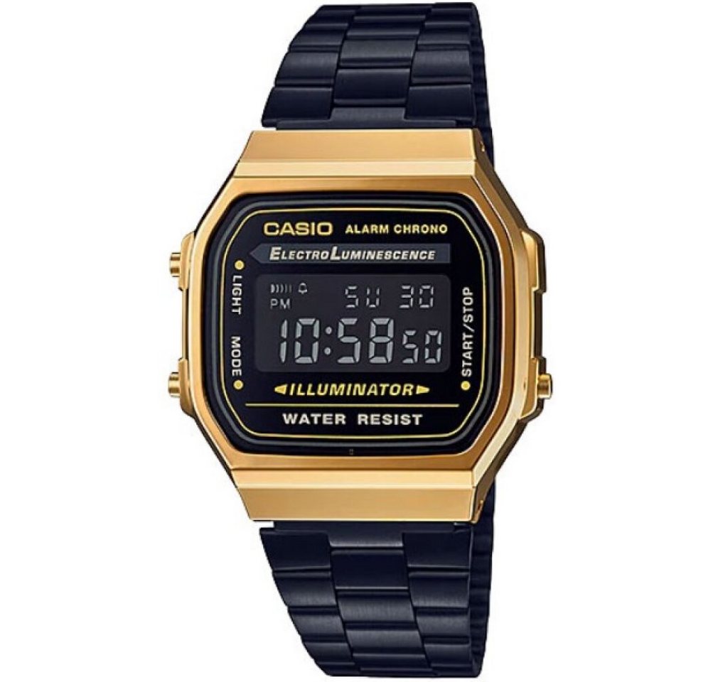 CASIO Luxusuhr Unisex Erwachsene Digital Quarz Uhr mit Edelstahl Armband von CASIO