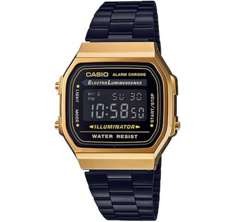 CASIO Luxusuhr Unisex Erwachsene Digital Quarz Uhr mit Edelstahl Armband von CASIO