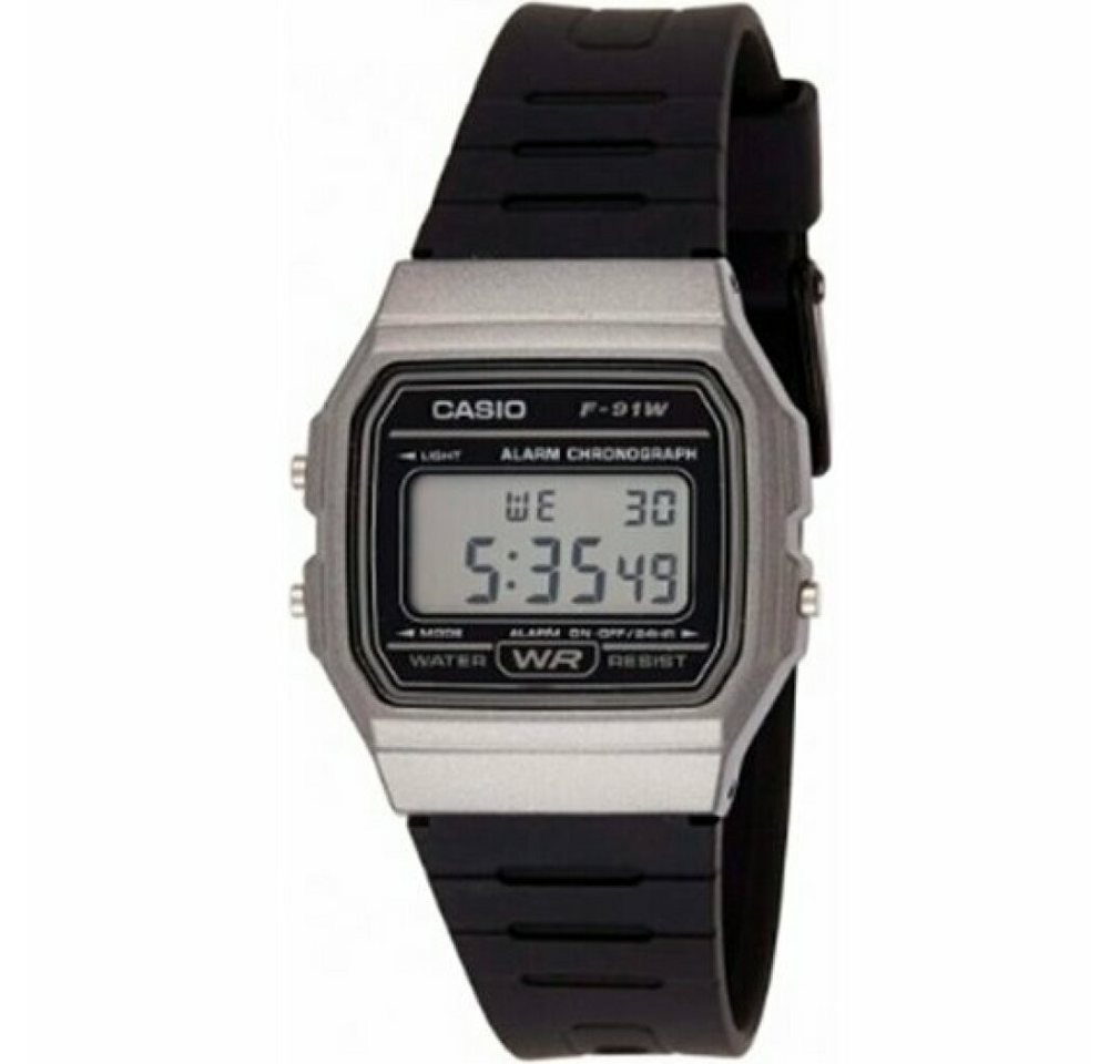 CASIO Luxusuhr digital F-91WM-1BDF von CASIO