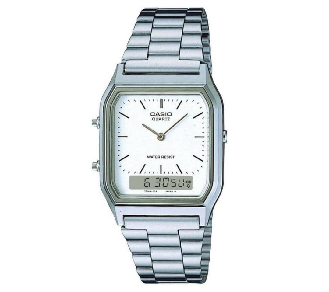 CASIO Mechanische Uhr Casio Unisex Retro Armbanduhr AQ-230A-7DMQYES von CASIO