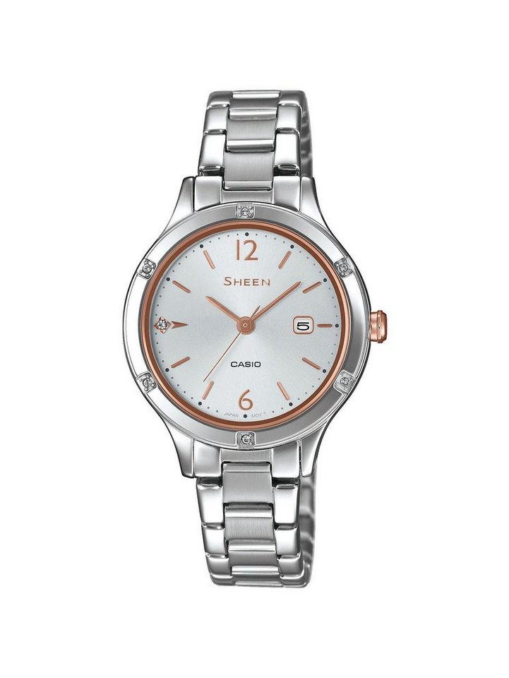 CASIO Quarzuhr, Casio Damen Uhr SHE-4533D-7AUER von CASIO