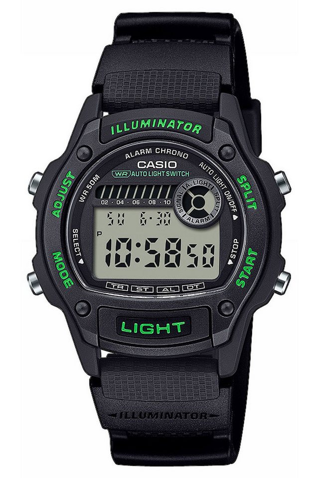 CASIO Quarzuhr Alarm-Chrono für und Jugendliche von CASIO