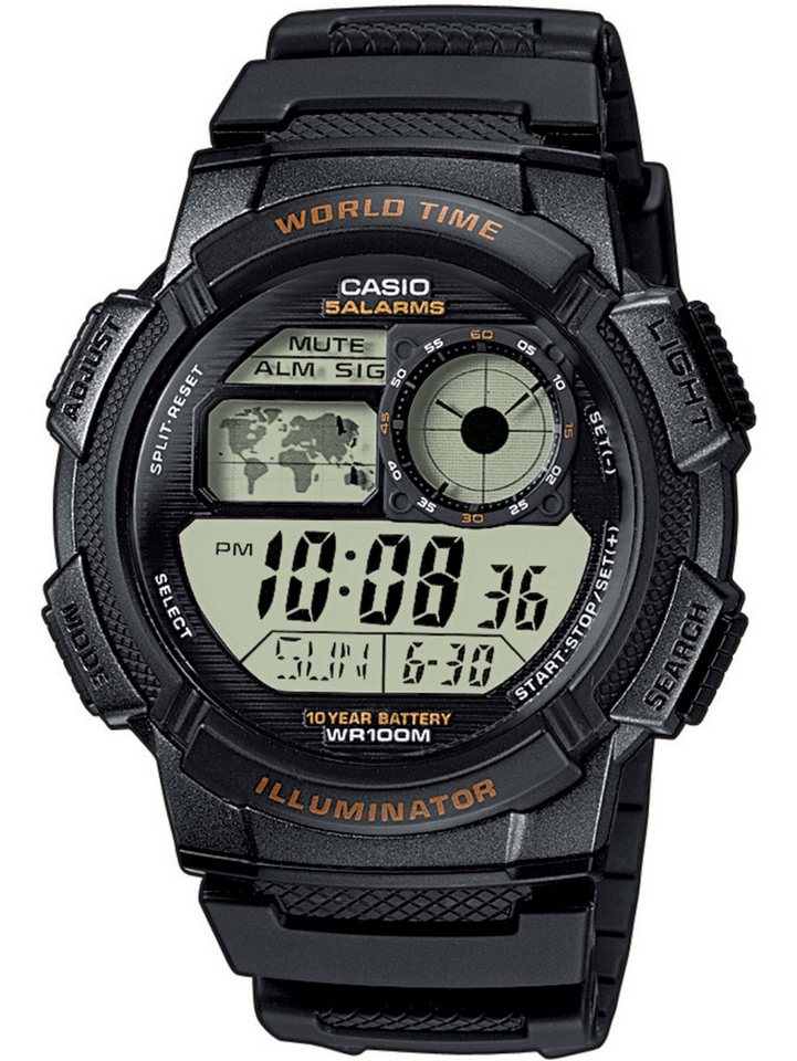 CASIO Quarzuhr CASIO AE-1000W-1AVEF Collection Herrenuhr 44mm 10ATM CASIO AE-1000W-1AVEF Collection Herrenuhr 44mm 10ATM von CASIO