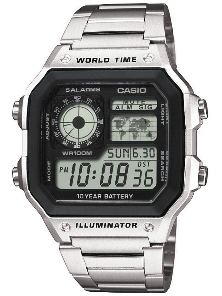CASIO Quarzuhr CASIO AE-1200WHD-1AVEF Collection 10ATM Herrenuhr 42mm CASIO AE-1200WHD-1AVEF Collection 10ATM Herrenuhr 42mm von CASIO