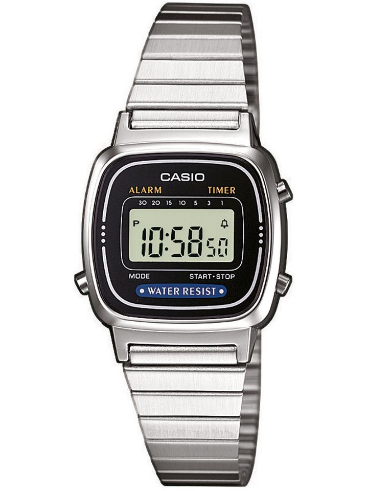 CASIO Quarzuhr CASIO LA670WEA-1EF Collection Damenuhr 24mm 3ATM CASIO LA670WEA-1EF Collection Damenuhr 24mm 3ATM von CASIO
