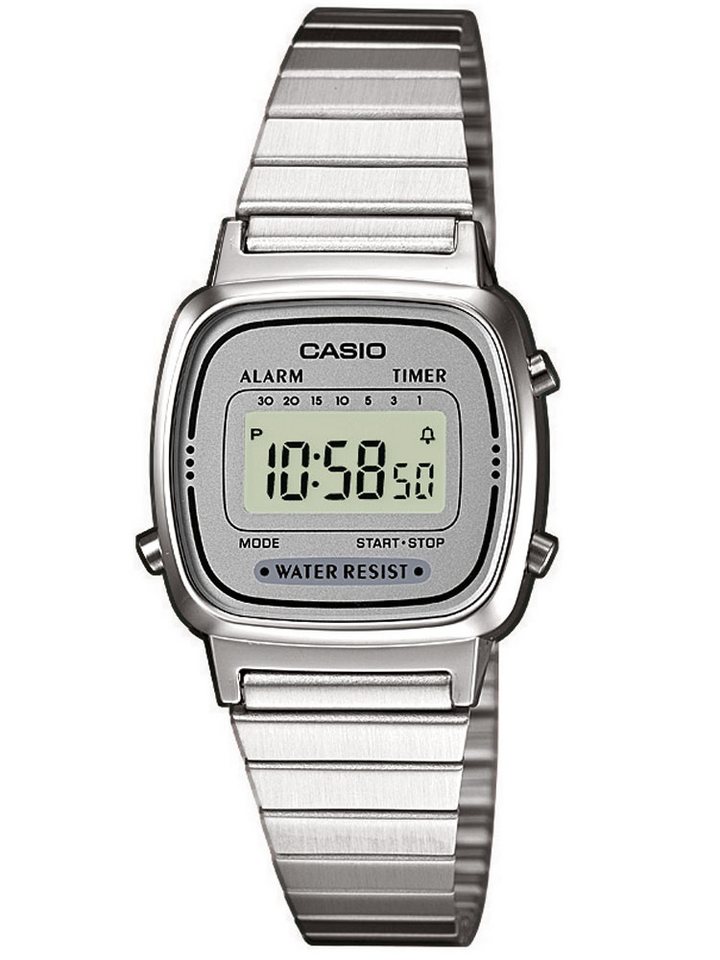 CASIO Quarzuhr CASIO LA670WEA-7EF Collection Damenuhr 24mm 3ATM CASIO LA670WEA-7EF Collection Damenuhr 24mm 3ATM von CASIO