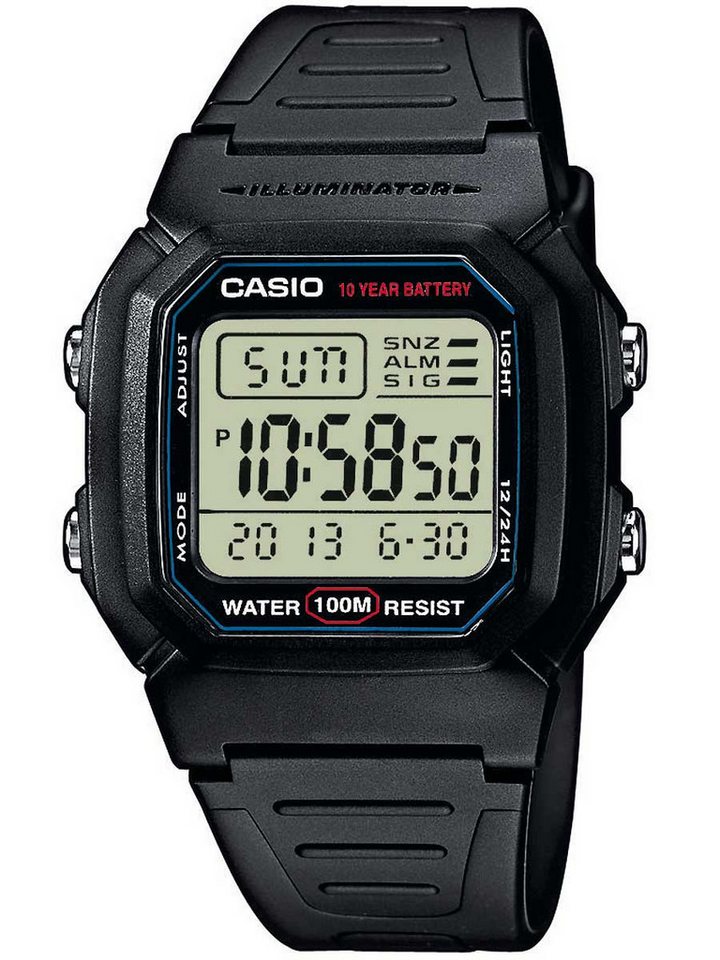 CASIO Quarzuhr CASIO W-800H-1AVES Collection Herrenuhr 37mm 10ATM CASIO W-800H-1AVES Collection Herrenuhr 37mm 10ATM von CASIO